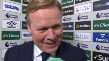 Everton 4-2 Leicester: Ronald Koeman pleased despite ‘crazy’ start to game