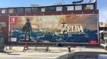 Check Out This Amazing Official Zelda: Breath Of The Wild Mural Which Glows In The Dark
