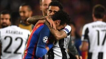 How Dani Alves consoled Neymar after Juventus knocked out Barcelona