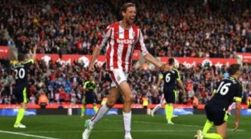 Arsene Wenger could hear Peter Crouch’s goal was a handball