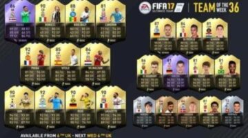 FIFA Ultimate Team Team of the Week (TOTW) #36 – May 24th 2017