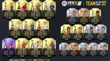 FIFA Ultimate Team Team of the Week (TOTW) #37 – May 31st 2017