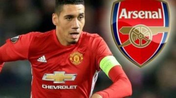 Arsenal boss Arsene Wenger lining up stunning swoop for Manchester United defender Chris Smalling