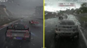 Forza 7 vs Driveclub – Rain Effect Graphics Comparison