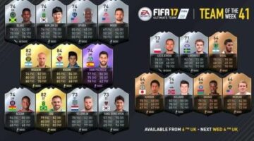 FIFA Ultimate Team Team of the Week (TOTW) #41 – June 28th 2017