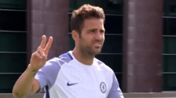 Cesc Fabregas delivers amazing assist in Chelsea training