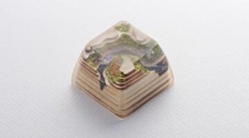 These handcrafted keycaps look like an exotic island on your keyboard