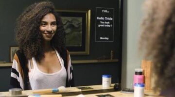 This smart mirror with facial gesture recognition hits Kickstarter
