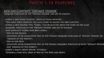 Nioh – Update 1.14 released, Full Patch Notes 1.14 (English)