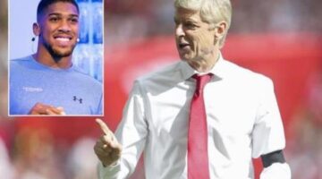Anthony Joshua predicts Arsene Wenger will be out of Arsenal