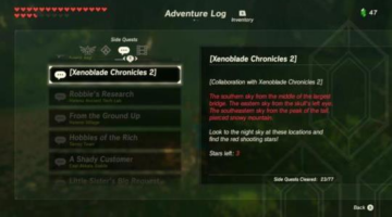 Breath of the Wild Xenoblade Chronicles 2 Side Quest
