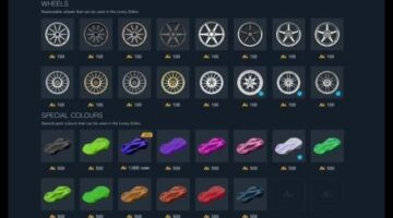 GT Sport Mileage Store Update 23.01.2018 All New Colors And Wheels