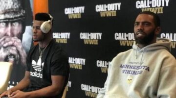 Randy Moss and JuJu Smith-Schuster Stream Call Of Duty: WW2 Live