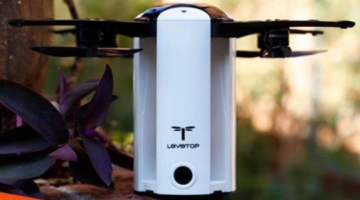 LeveTop: A Portable, Intelligent Autonomous Folding Drone