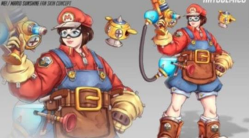 This Overwatch fan’s Super Mario Sunshine crossover skin for Mei is perfect