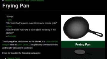 Frying Pan in Video Games