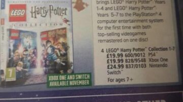 Harry potter collection release date leaked for Xbox and switch via Argos catalogue