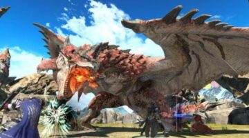 Have an epic fight with Rathalos in the FFXIV & Monster Hunter: World Collab