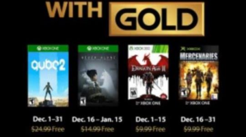 New Games with Gold for December 2018