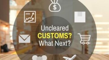 What happens to the parcels held in the  Customs, if not cleared?