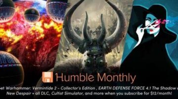 Vermintide 2, EDF 4.1, and Cultist Simulator headline Humble Monthly