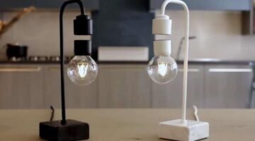 Levia is a wild new lamp that levitates upside down