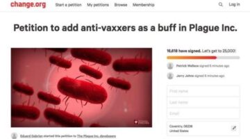 Petition To Add Anti-Vaxxers To Plague Inc. Reaches Its Goal; Developers Say They’ll Do It