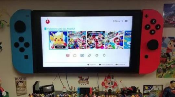 Fan gives his TV a giant Switch makeover
