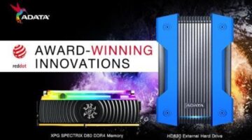 ADATA HD830 HDD and XPG SPECTRIC D80 Memory Win Prestigious Red Dot Design Award