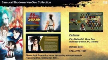 Samurai Shodown NeoGeo Collection announced for Switch/PS4/XBO/PC