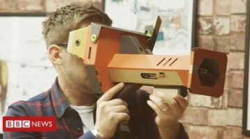 Trying Nintendo’s New Virtual Reality Kit | BBC Newsbeat