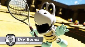 Dry Bones Shows Off Skills in New Trailer, Joins Mario Tennis Aces Roster in May