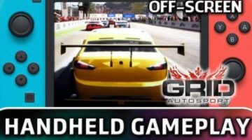 GRID Autosport | Handheld mode (Off-Screen) Gameplay on Nintendo Switch