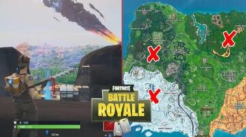 Fortnite Storm Racers Challenge: Land On Polar Peak, A Volcano And A Hill Top