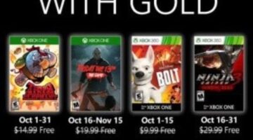 New Games with Gold for October 2019