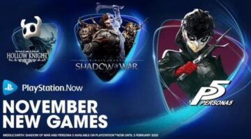 PlayStation Now Games for November: Persona 5, Middle-Earth: Shadow of War, Hollow Knight