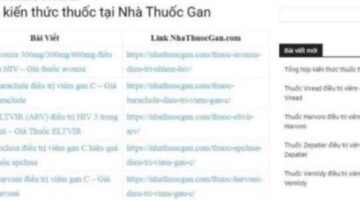 Tong hop kien thuc thuoc tai Nha Thuoc Gan Nha Thuoc Gan