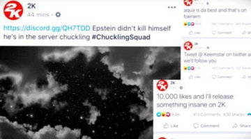 2K Games’ Facebook Hacked, Offensive Language Posted To Page
