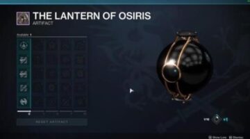 How To Get The Lantern Of Osiris Artifact In Destiny 2 Season Of Dawn
