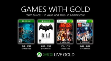 Xbox Live Games With Gold For January 2020