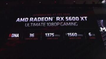 AMD Launches Radeon RX 5600 XT: Capable Of 7.2 TFLOPs And $279 USD MSRP