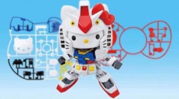 The Gundam 40th vs Hello Kitty 45th Anniversary Crossover Spawns Cool Anime And Model Kit