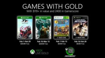 New Games with Gold for February 2020