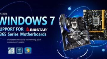 BIOSTAR Intel B365 Motherboards get Windows 7 x64 SP1 Support