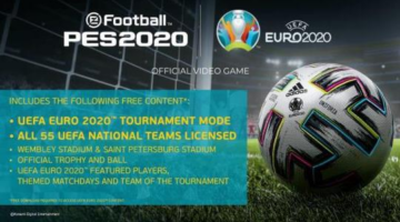 Konami detail and date the free UEFA EURO 2020 update for eFootball PES 2020
