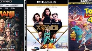 Save Up To 50% Off On Charlie’s Angels, Toy Story 4 & Jumanji: The Next Level 4K Ultra HD Sets