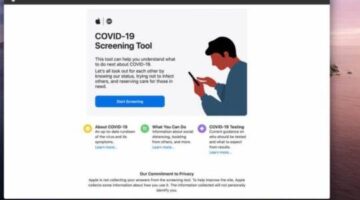 Apple launches Covid-19 screening iPhone app and website