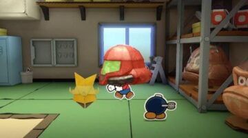 Is that a Metroid helmet in Paper Mario: The Origami King?