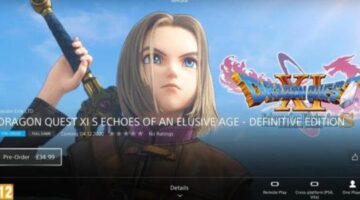 PlayStation Store Claims Dragon Quest XI S Is Cross-Platform Between PS4 and Vita, Probably an Error
