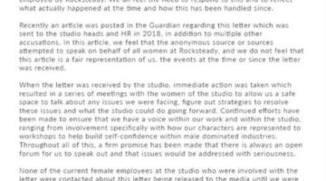 Rocksteady Studio says they received an unsolicited letter